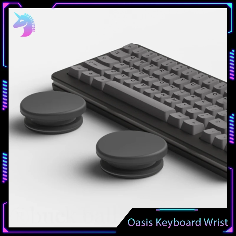 

Oasis Keyboard Wrist Splint A Pair Of Ergonomic Split Body Mechanical Keyboard Holders Cool RGB Light Effects Holder For Gifts