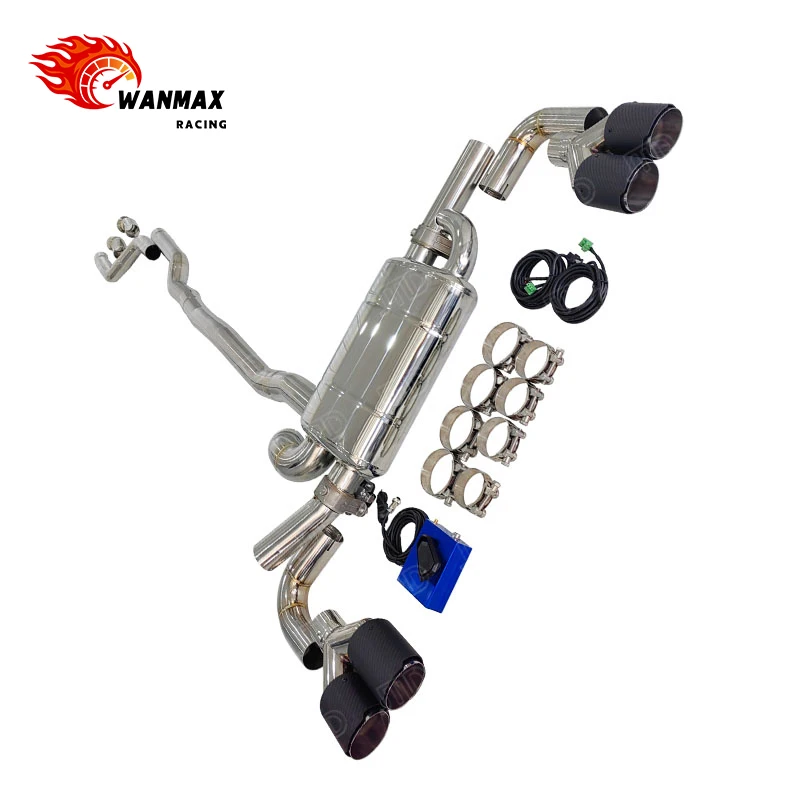 Valved Exhaust System for  540i XDrive  Turbo Engine Remote Control 304 Stainless Steel
