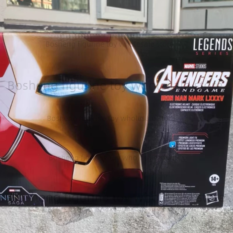 

Hasbro Marvel Legends Series Железный человек Премиум Электронный шлем Новая Косплей Коллекционная модель