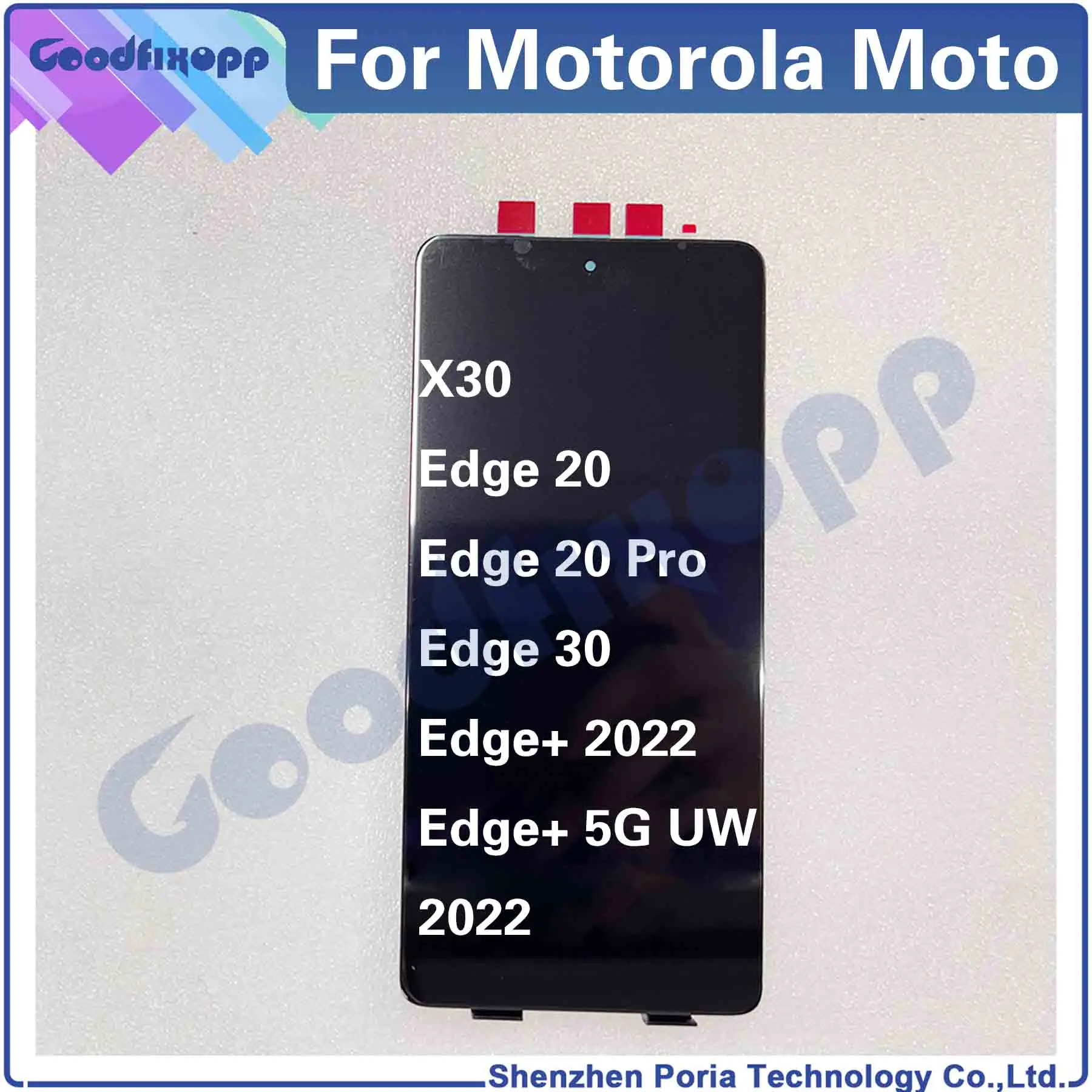 

For Motorola Moto Edge 20 Pro / Edge 30 / Edge+ 5G UW 2022 / X30 LCD Display Touch Screen Digitizer Assembly Parts Replacement