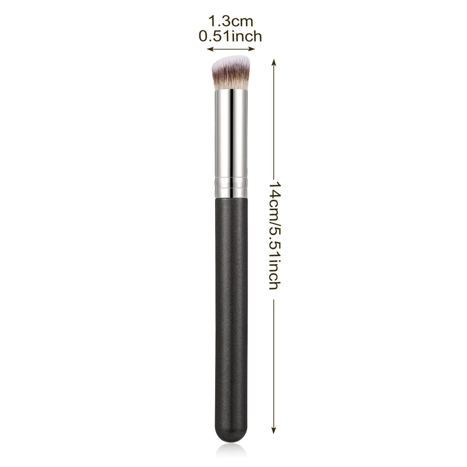 1pc Foundation Concealer Brush Concealer Schuine contourborstels Vlekkeloos onder de ogen Dichte gezichtsmake-upborstel voor het mengen van cosmetica