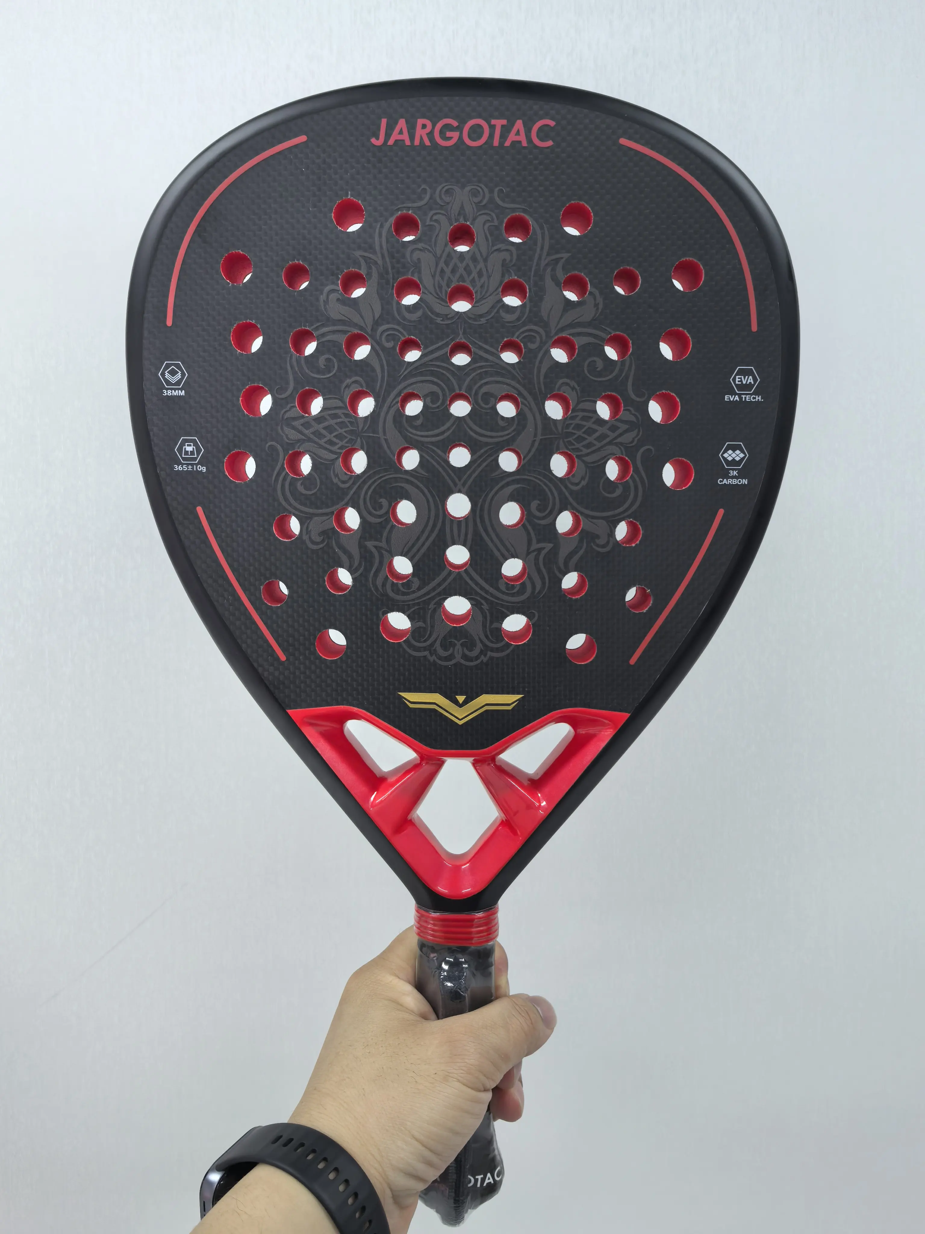 Padel Racket 3K/12K/18K Carbon Fiber Wholesale Padel Rackets Professional Grade Padel Racket Lightweight EVA Core China Factory