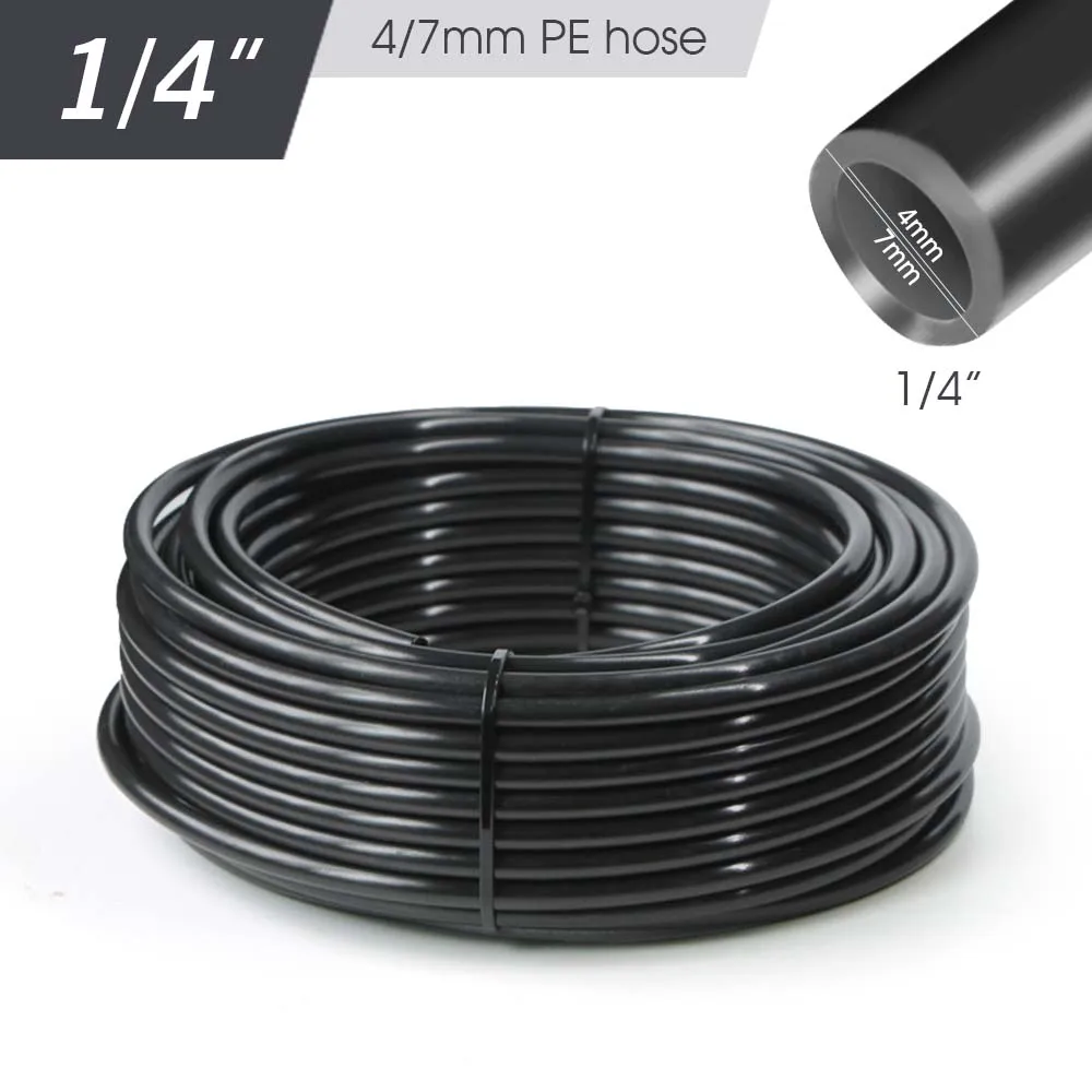 50-5m Tuin 1/4 ''5/8mm 3/8" 1/2 ''PE Slang Gratis DIY Tuinieren Automatische Watering Systeem Ponsen Druppelirrigatie Kanaal Apparaat