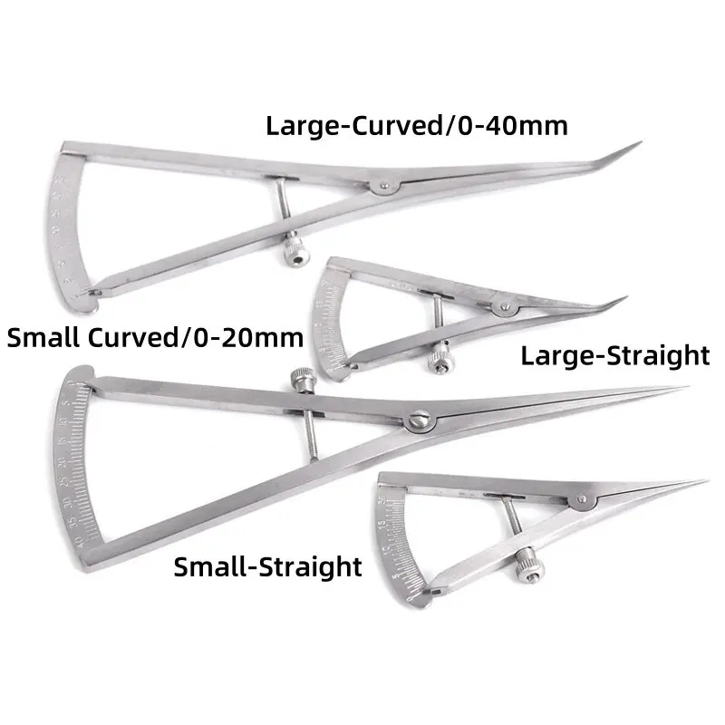 

4-размерный стоматологический штангенциркуль премиум-класса с винтовой фиксацией, измерительные хирургические штангенциркули из нержавеющей стали, стоматологическая медицинская линейка
