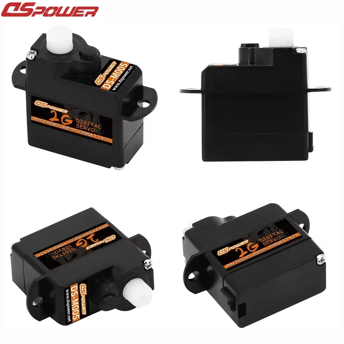 DSPOWER 1/5/10/20pcs 2G Micro Digital Servo Coreless Mini Servos Plastic Gear JR/JST Plug Motor for Rc car Fixed-wing Helicopter