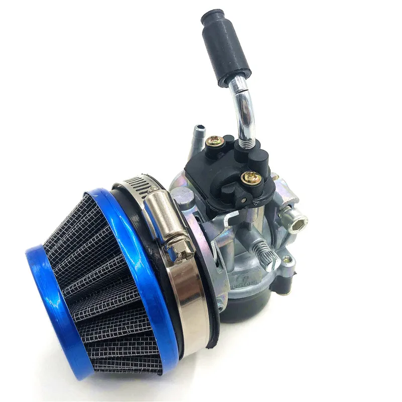 ATV 49cc Performance 19mm Carb Carburetor Air Filter Mainfold Assembly for 2-stroke 47cc 49 Cc Mini Pocket Bike