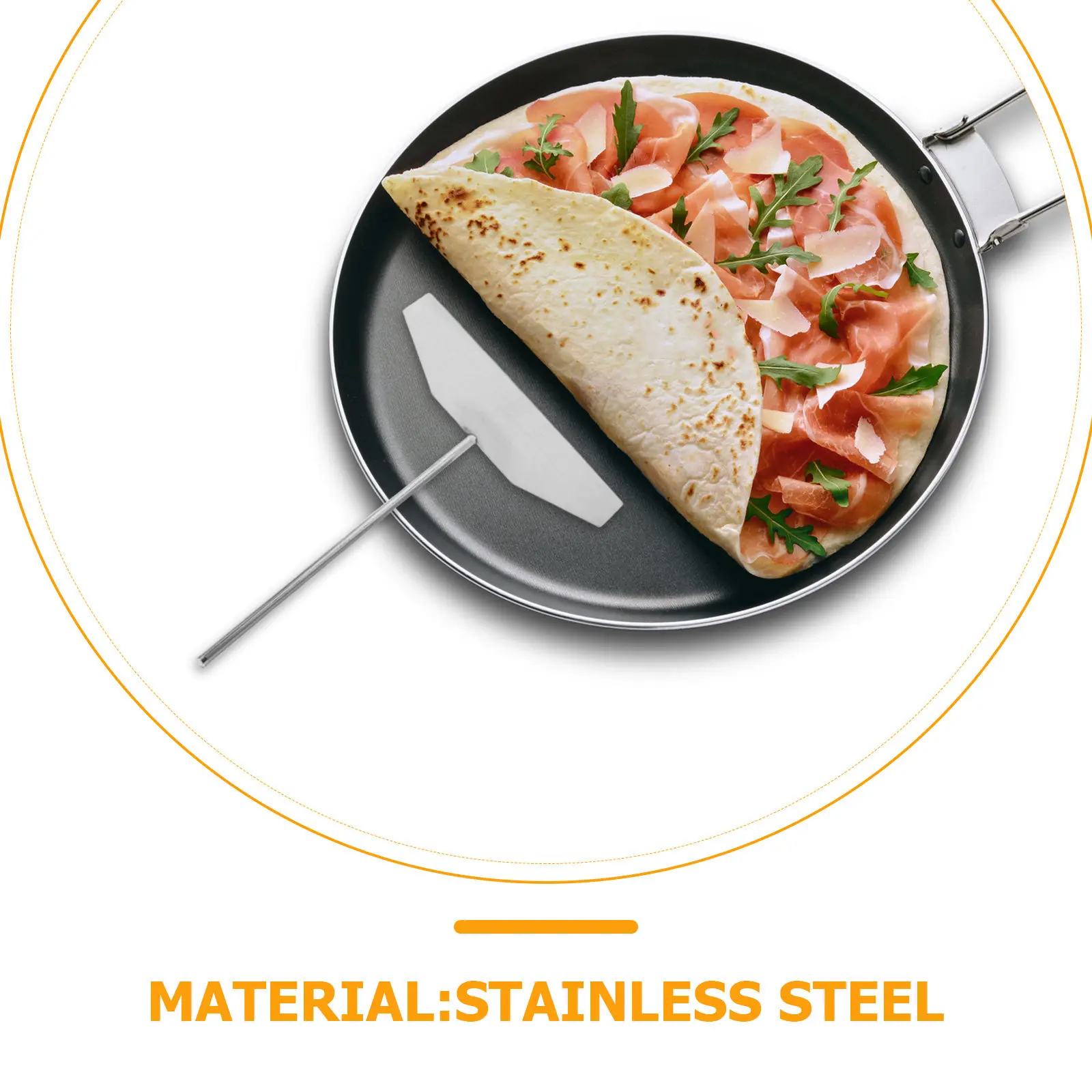 Stainless Steel Pancake Tool Set Crepe Spatula Scraper Kitchen Gadget Pancake Turner Egg Flipper Cooking Utensil