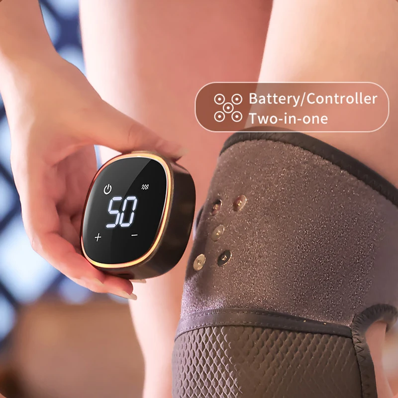 Alat Pijat Listrik Pintar 2-in-1 untuk Lutut & Bahu dengan Pemanas, Peralatan Perawatan Kesehatan untuk Pereda Nyeri yang Efektif