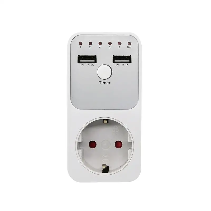 【Socket】 Surge Protector Socket Voltage Relay Digital Timer Socket Switch 6 Hour 220V 230V Appliance Time Controler EU Plug