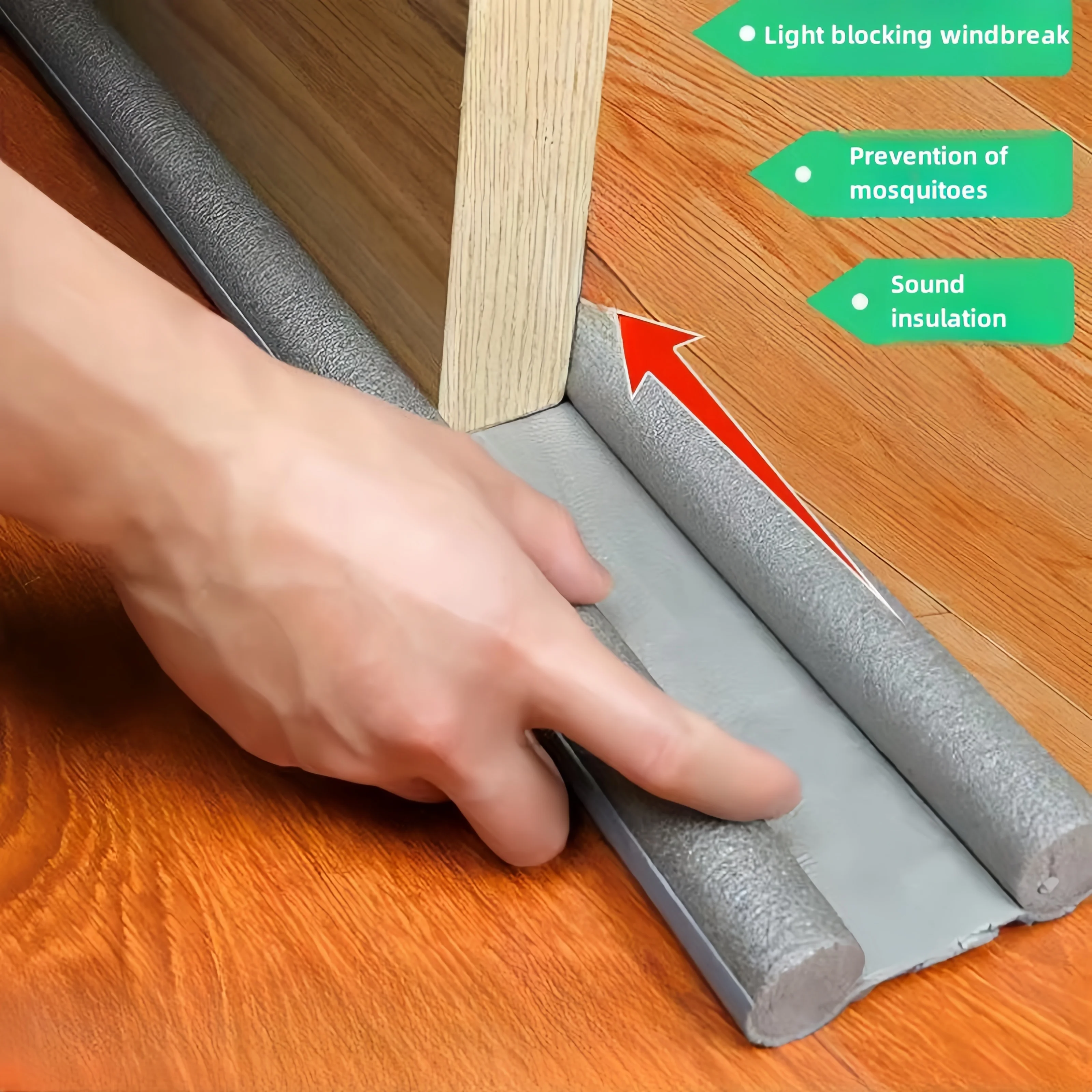 Rolha de Porta à Prova de Intempéries, Parte Inferior das Portas, Guarda Dupla, Vento Flexível, Ruído, Decapagem do Tempo, 1PC, 5 PCs