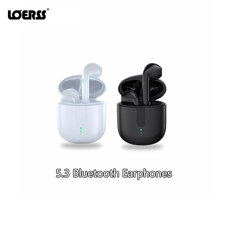 

LOERSS Hifi Wireless Headphones 5.2 Dual Stereo Reduction Bluetooth Earbuds Long Endurance Sport Game Earpods for iPhone Xiaomi