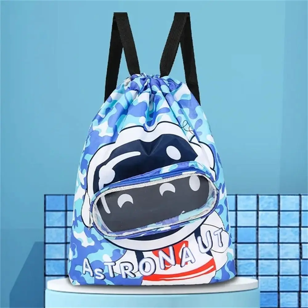 

Waterproof Children's Swimming Bag Shoe Compartment Dry Wet Separation Kids Beach Bag Cartoon Beam Mouth Swimm Storage Bag
