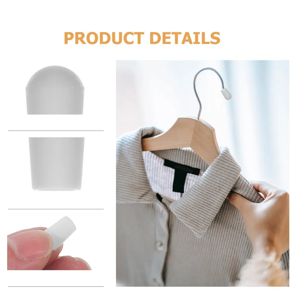 200Pcs Clothes Hanger Protective Caps Plastic Hanger End Protective Covers for Hooks Drying Racks Wire Thread Protectors