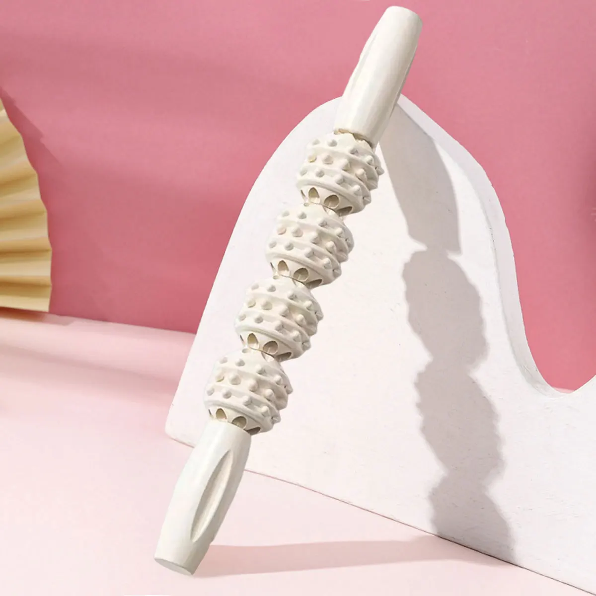 

Massage Stick Roller Calf Muscle Massage Roller Cervical Neck Shoulder Back Muscle Relaxer Yoga Wolf Teeth Stick
