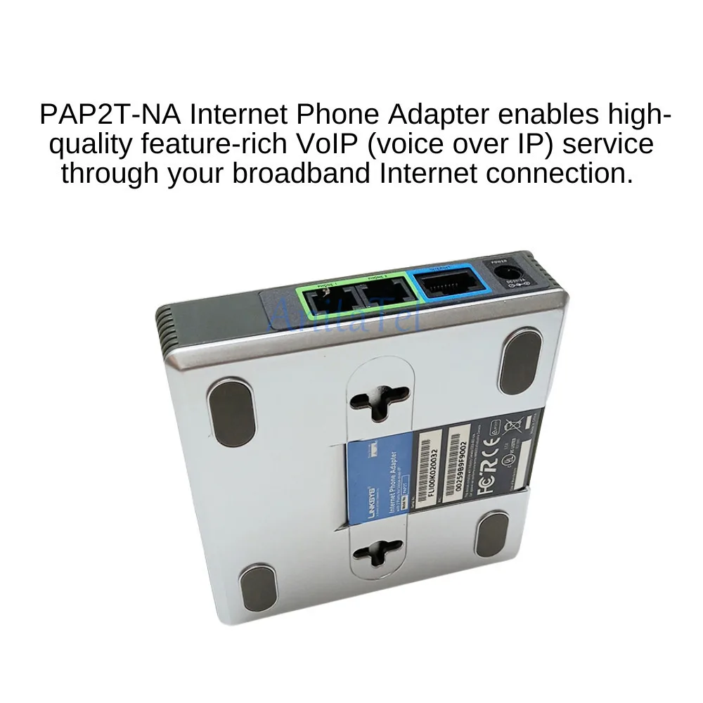 PAP2T Voice SIP Voip Internet Phone Adapter 2 FXS Ports US Plug