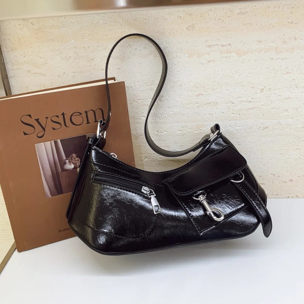 

Винтажная сумка-багет нового дизайна в стиле Харадзюку, готическая сумка Y2K, повседневная сумка через плечо в стиле панк для дерзких девушек, уличная сумка