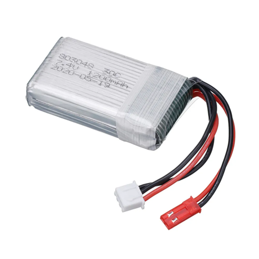 Batteria Lipo 2s 7.4V 1200mah 803048 per aggiornamento MJXRC X600 batteria Lipo 7.4V 1000mah per parti di giocattoli telecomandati X600