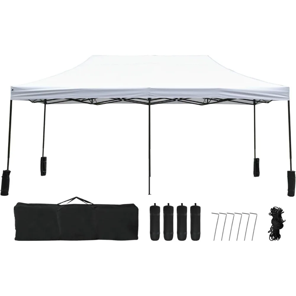 Dobrável Pop Up Canopy Tent, Protable Sun Shade, Instantânea Melhor Circulação de Ar, Festa, Ez, Casamento, 10x20