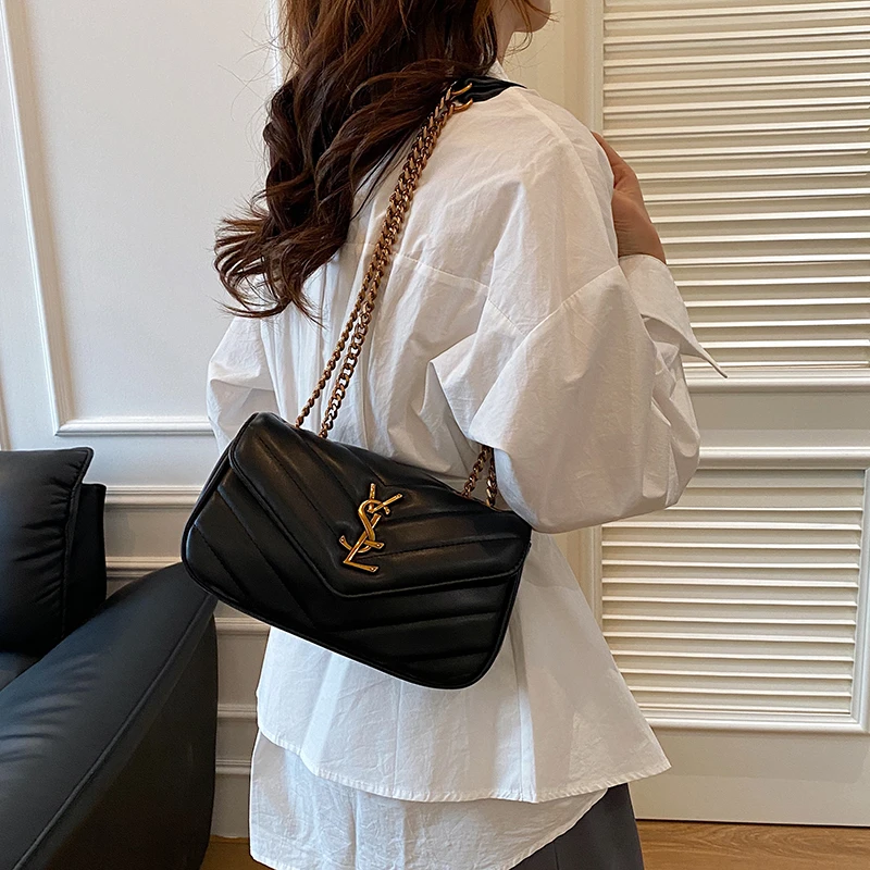 

Trendy-sleek 2025 New Ladies Luxury Brand Leather Shoulder Bag Famous Designer Popular Classic Casual