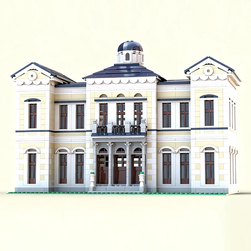 City Street View Model MOC Building Bricks Swedish Royal Palace Modular Technology Children Holiday Gifts Assemble Toys Suit