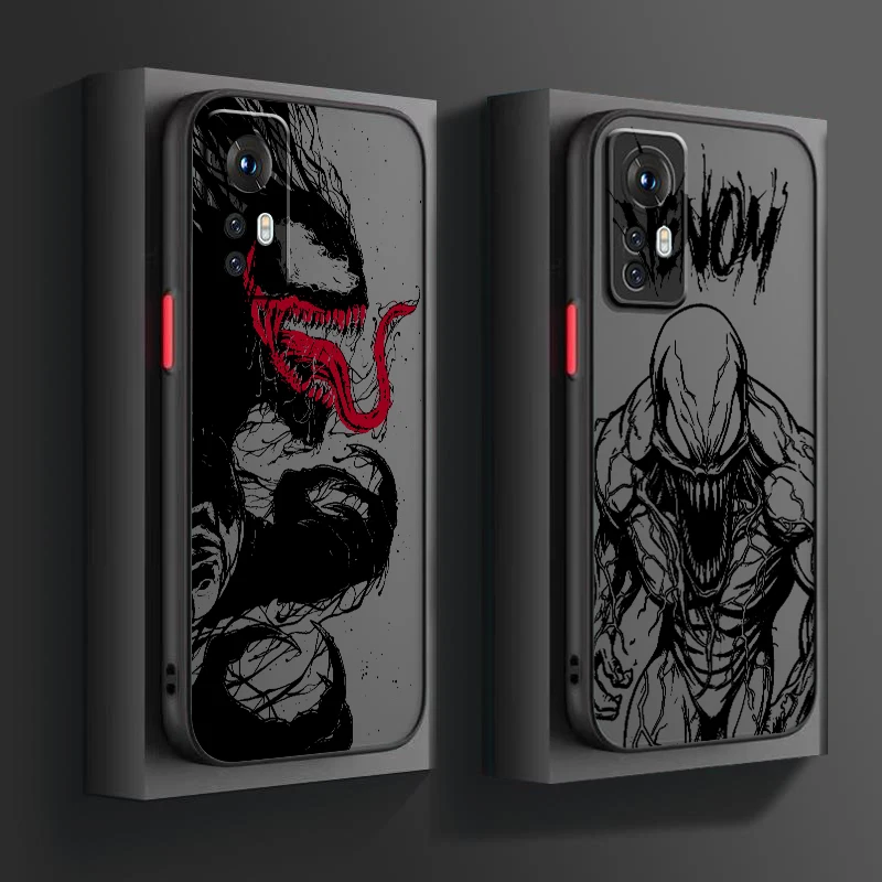 Venom Popular Art Cool Marve Frosted Translucent For Xiaomi Mi 13 12 12T 11T 11 11i 10T 10 9T Pro Lite Ultra 5G Cover