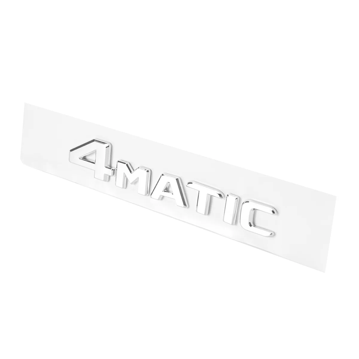 4MATIC Silver Auto Trunk Door Bumper Badge Decal Emblem Adhesive Tape Sticker Replacement for -