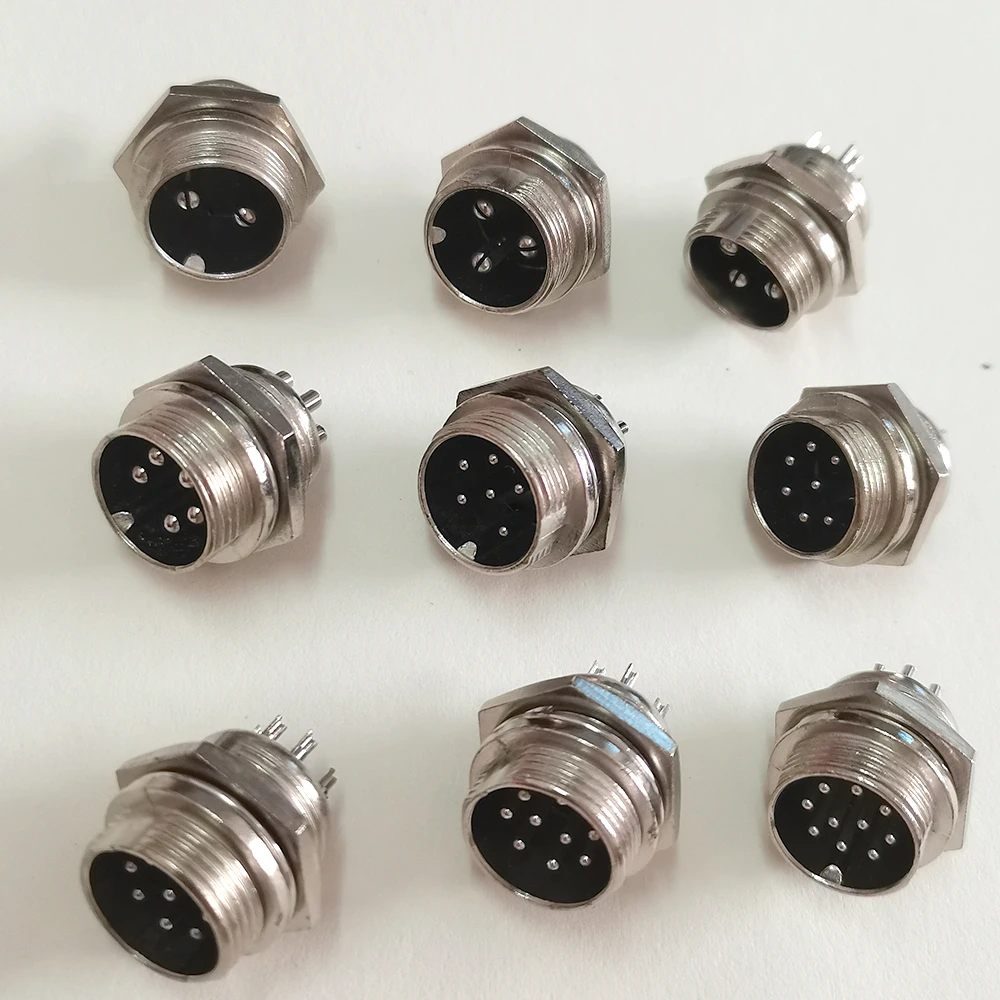 GX16 12,5x36mm 16mm M16 2 3 4 5 6 7 8 9 10 Pin Stecker Buchse Docking Luftfahrtstecker Wasserdichter Rundsteckverbinder GX Aviator Connector – Detail 3