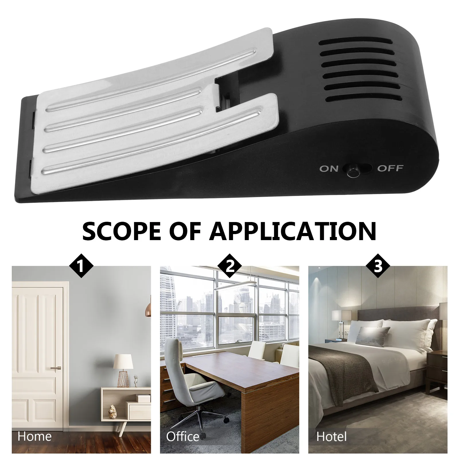 سدادة إنذار إسفين مانع باب أمان للمنزل فندق السفر المضادة للانزلاق الباب إسفين سدادة للأبواب الخشبية والزجاج الصلب #2