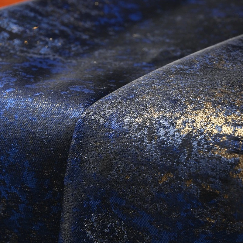 Retro Blue Gilded Gradient Tex - Home Of Textiles ulasan dan harga