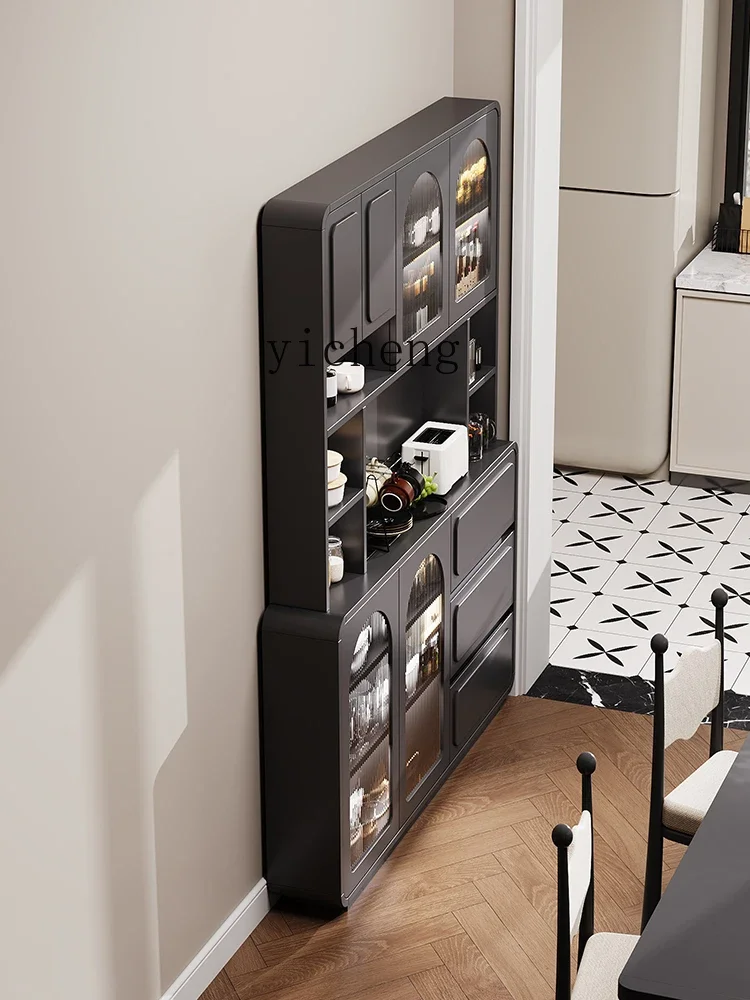 XL American side cabinet integrated against the wall Narrow high cabinet Locker guest