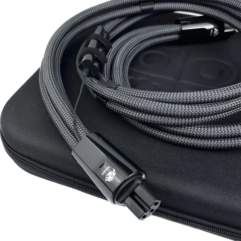 Picture 6: Hi-End Dragon Source Power Cable C13 Schuko EU / US Plug HiFi Audio AC Power Cord 15A / 20A IEC Amplifier Power Cable