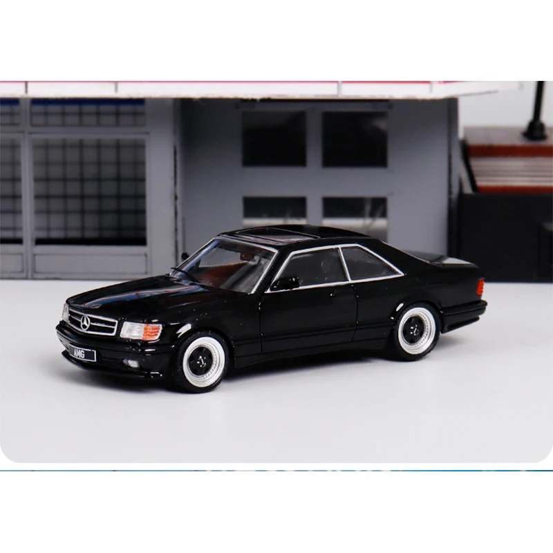 Diecast Original 1:64 Scale Benz 560SEC W126 RM S-class Classic Car Simulation Alloy Car Model Display Collectible Gift Souvenir