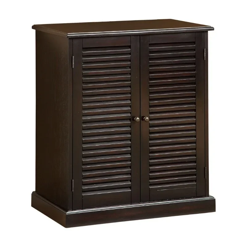 

5-Shelf Enclosed Shoe Cabinet, Espresso