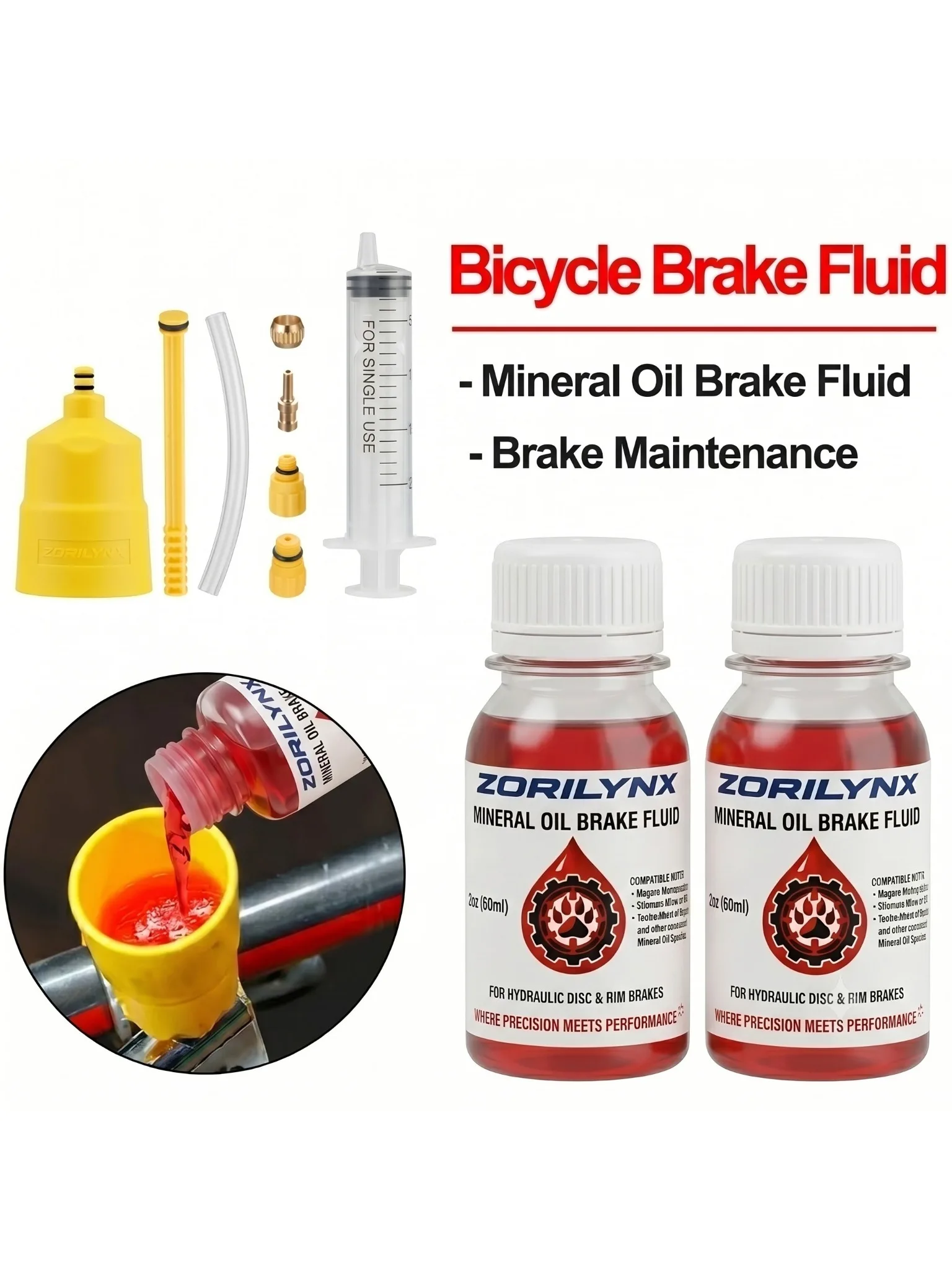 AliExpress NONE Premium Bicycle Brake Fluid Mineral Oil 60ml Hydraulic Disc Rim Pro MTB Road Cycling Repair Tool For Shimano Magura ZORILYNX