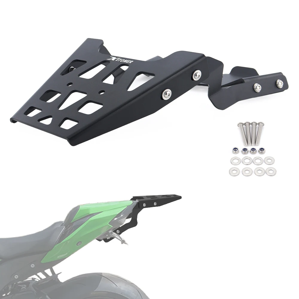 

Для мотоциклов Kawasaki Ninja ZX-10R 2016-2026 и ZX-10RR 2021-2026: задний багажник, крепление для кофра, держатель для верхнего бокса
