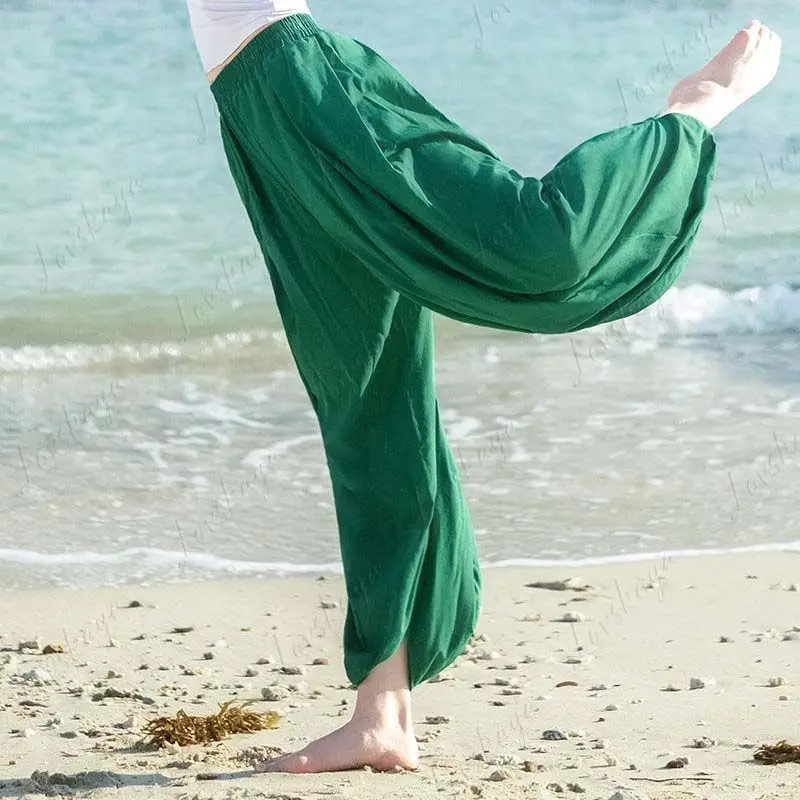 

Женская одежда для йоги в китайском стиле, высококачественный и элегантный танцевальный наряд, брюки-фонарики в стиле дзен