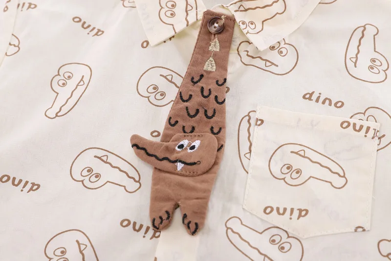 New Summer Baby Boys Clothes Children Cartoon Crocodile Tie T Shirt Shorts 2Pcs/Sets Toddler Fashion Costume Kids Tracksuits