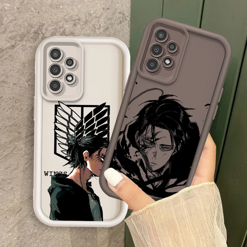 

Anime Attack On Titan Art For Samsung A73 A71 A54 A53 A52 A51 A33 A32 A21S A14 A13 A12 A03 A04 A05 5G Eye Ladder Soft