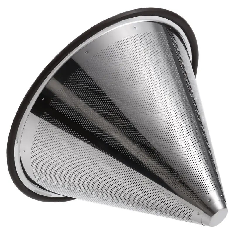 A20F-Coffee Pouring Filter Reusable Stainless Steel Coffee Dripper Paperless Coffee Filter For Sustainable Brewing