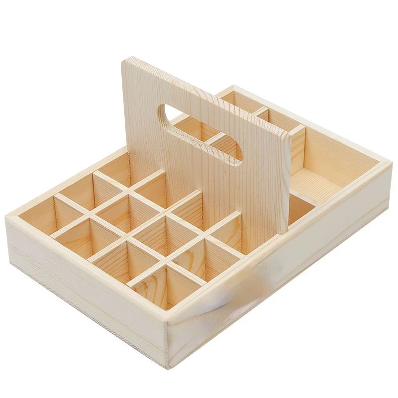 For doTerra 21 Slots Essential Oil Wooden Storage Box Carry Organizer Essential Oil Bottles Aromatherapy Container Case