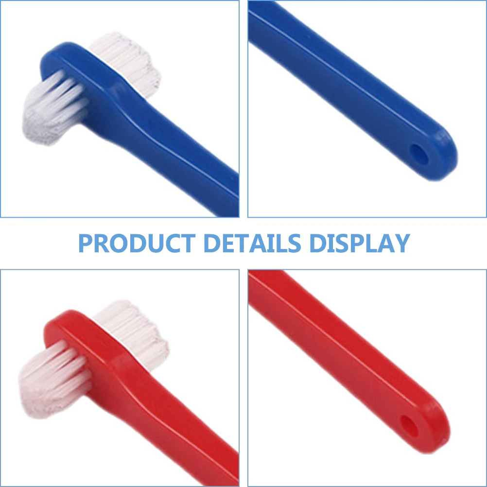 

2Pcs Denture Toothbrush Practical Small Head Oral Blind Area Cleaning Brush for Partial Semi and Full False Teeth
