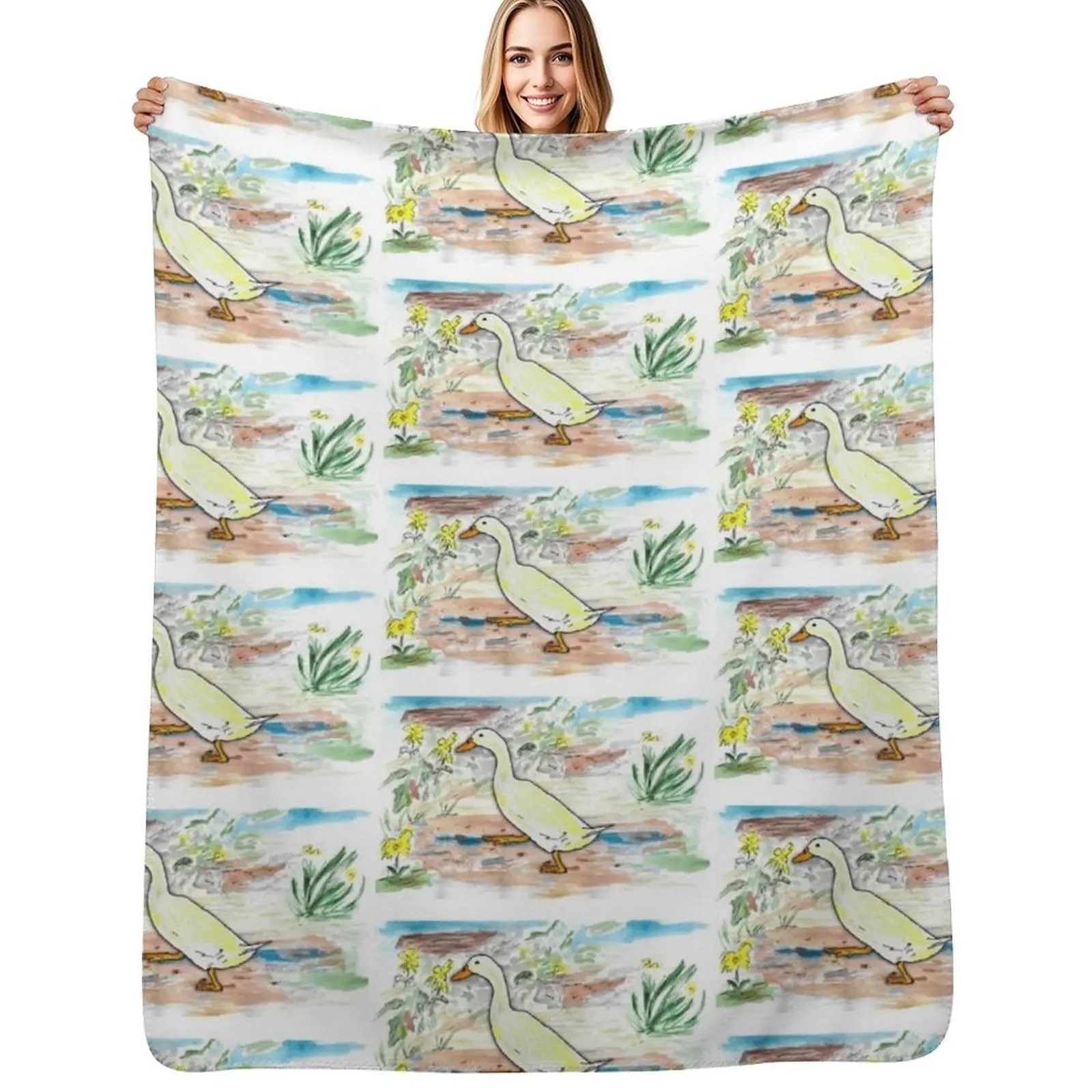 The Duck Throw Blanket Year Round Soft Comfortable Blanket for Home