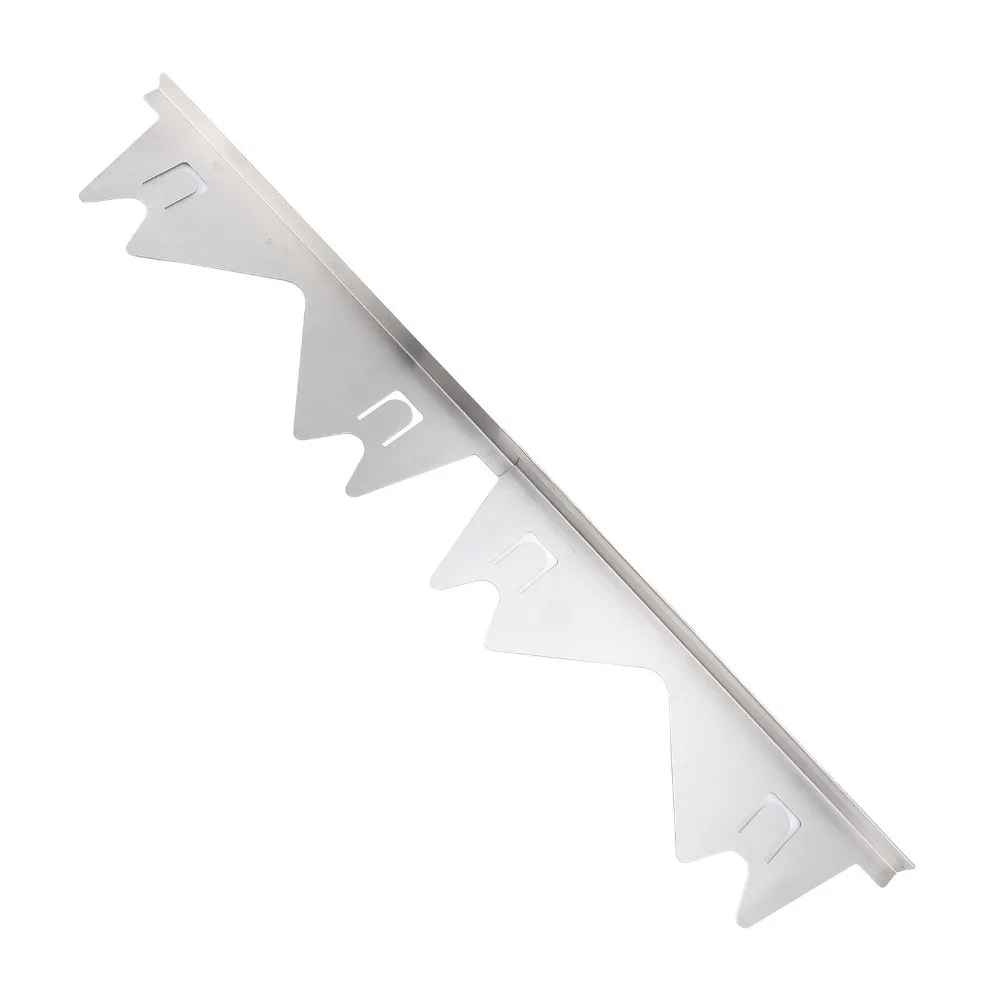 2 Pairs Stainless Steel Stove Gap Covers Silver Retractable Stove Gap Filler Easy Clean Adjustable Length Stove Counter Covers