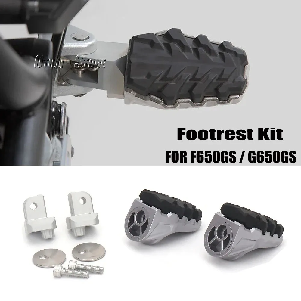 

New For BMW G650 GS G650GS 2011-2015 F 650GS F 650 GS F650GS 2003-2007 Motorcycle Footrests Kit Footpegs Foot Rests Pegs Pedals