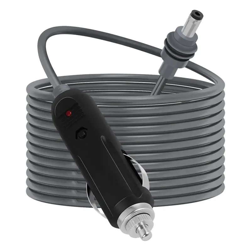 AU28-Mini DC Power Cable Cigarettelighter Adapter 12V-24V Car 10 FT Car Cigarettelighter Cable Male Plug To DC