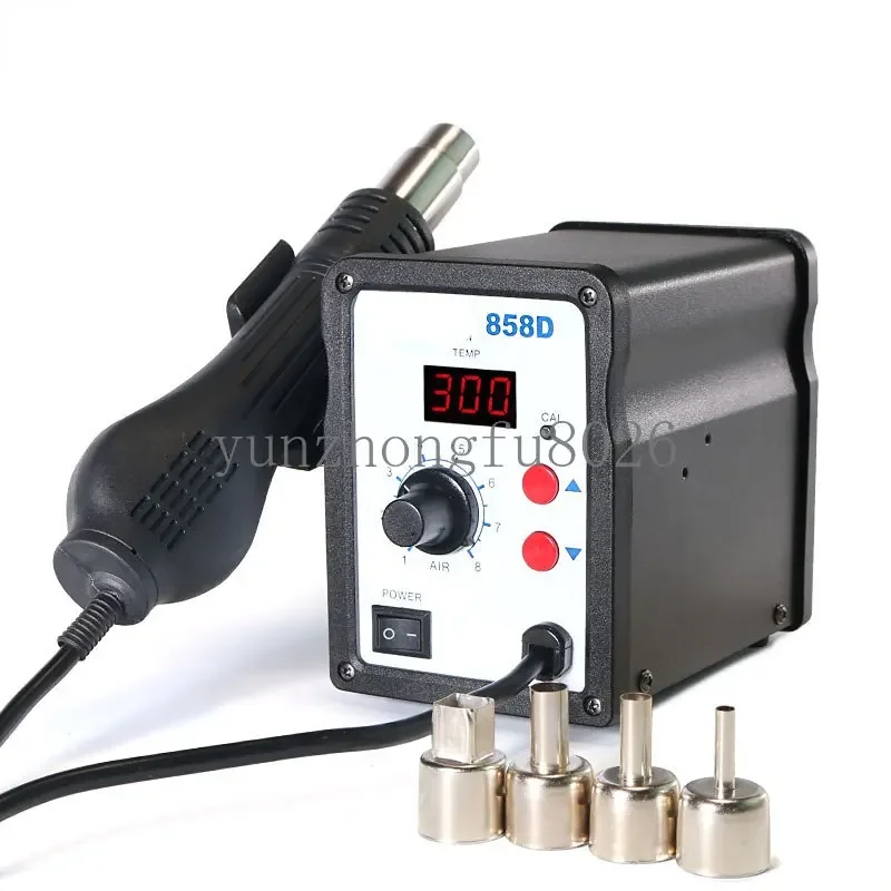 858D Constant Temperature Digital Display Hot Air Desoldering Station Heat Gun Soldering Station Hot Air Gun Desoldering Station