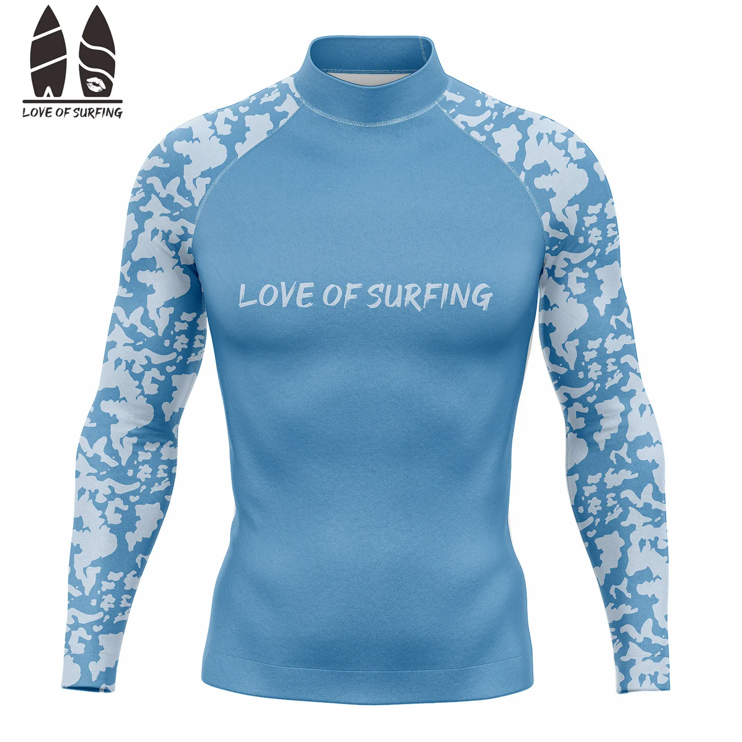 Pro Men's Long Sleeve Surfing Shirts Rash Guards UV Protection Beach Wear Swimming Clothing Performance Quick Dry Keep Warm Tops