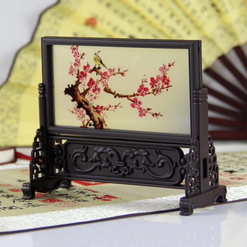 

Chinese Landscape Small Table Screen, Desk Decorations, Furnishing articles, Handicraft Table, Desk Decorations