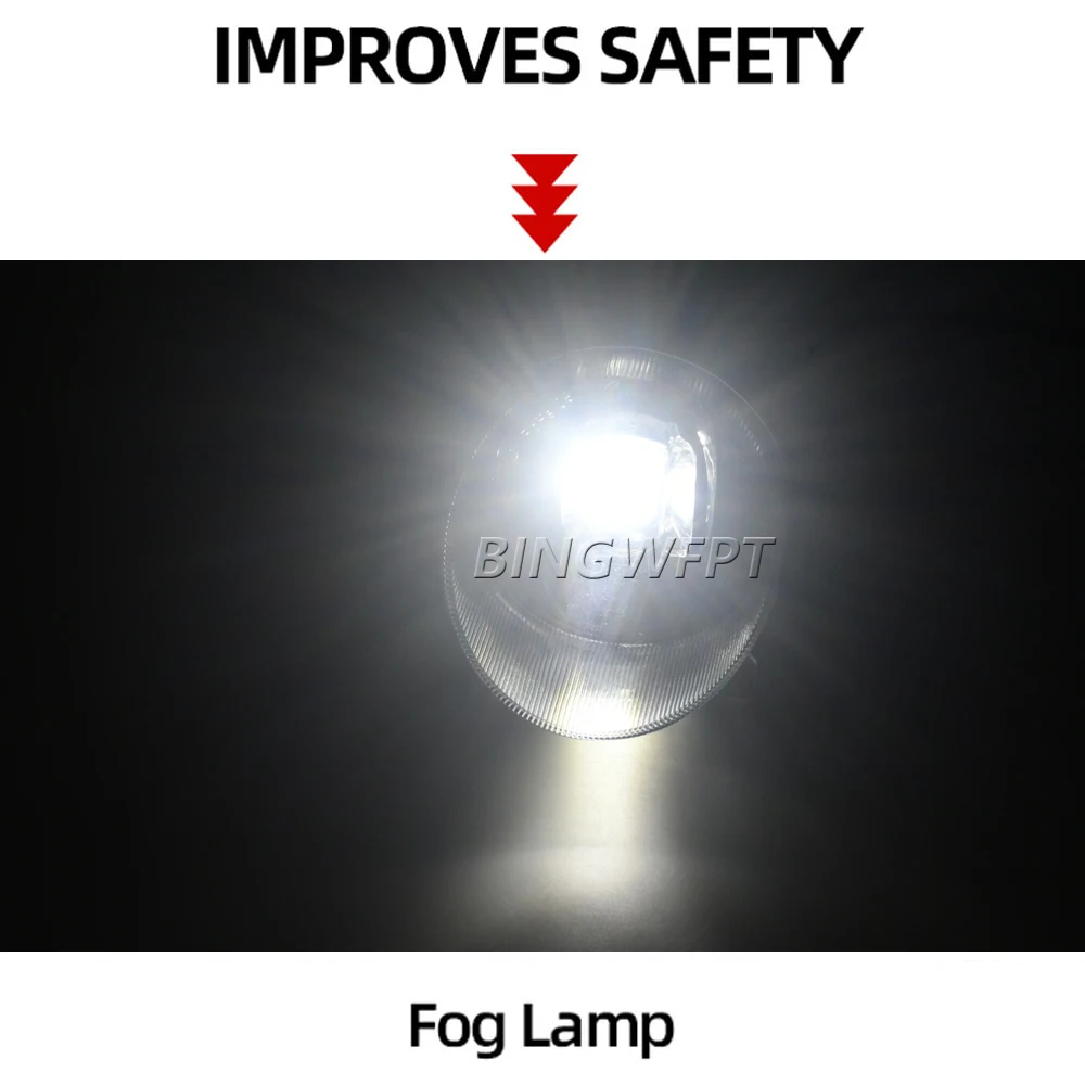 2 X Fog Light Assembly Car Front Bumper LED Fog Lamp Daytime Running Light H11 For Mercedes Benz Sprinter W910 2019-2023