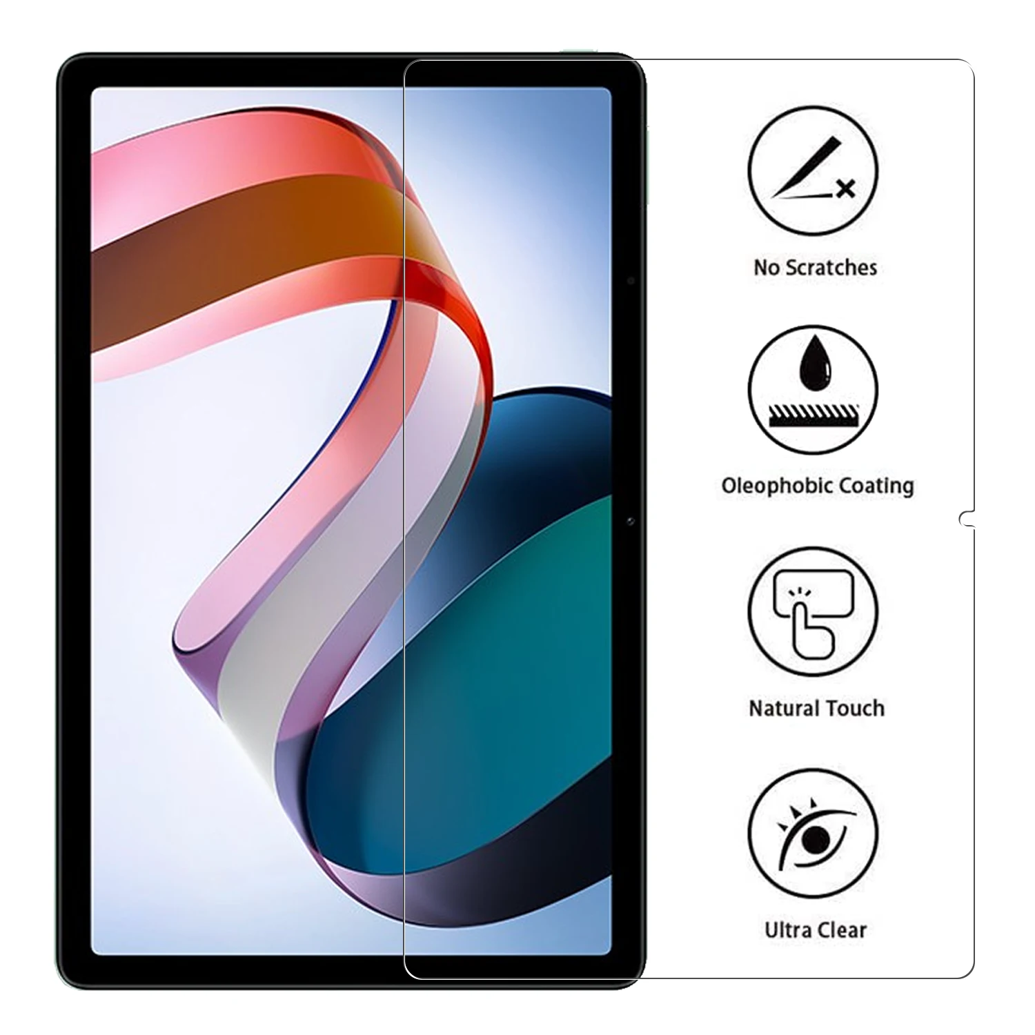 3PCS Tempered Glass For Xiaomi Redmi Pad 10.6 inch Explosion-Proof Film Screen Protector for Redmi Pad 2022 Protective Film